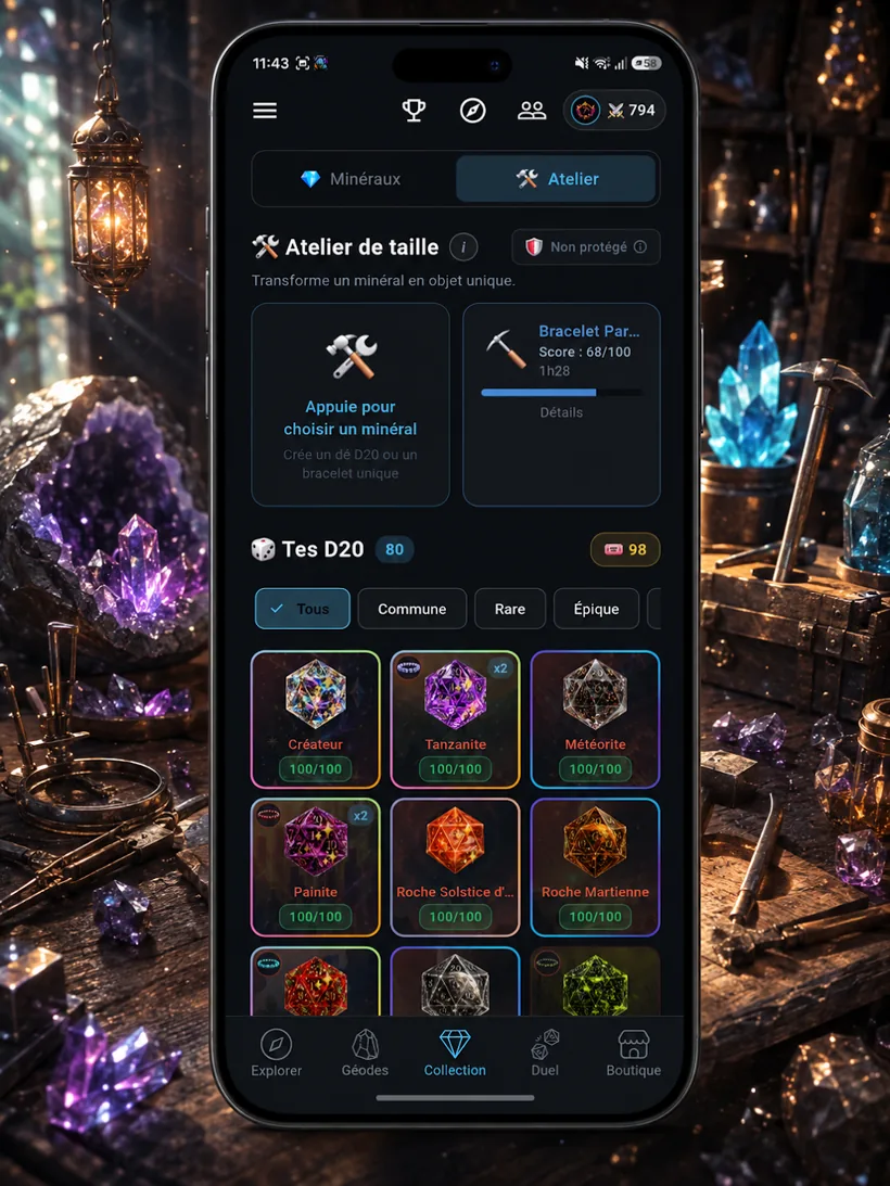 Collection de D20